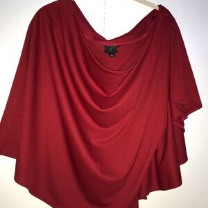 Worthington Red Drape Top